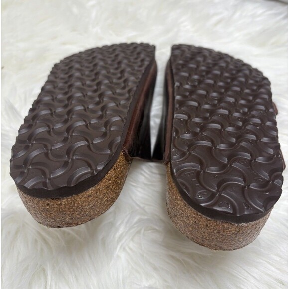 Birkenstock BRAND NEW Arizona Soft Foot Bed Leather Sandals Habana Brown 42 11 - Picture 4 of 7